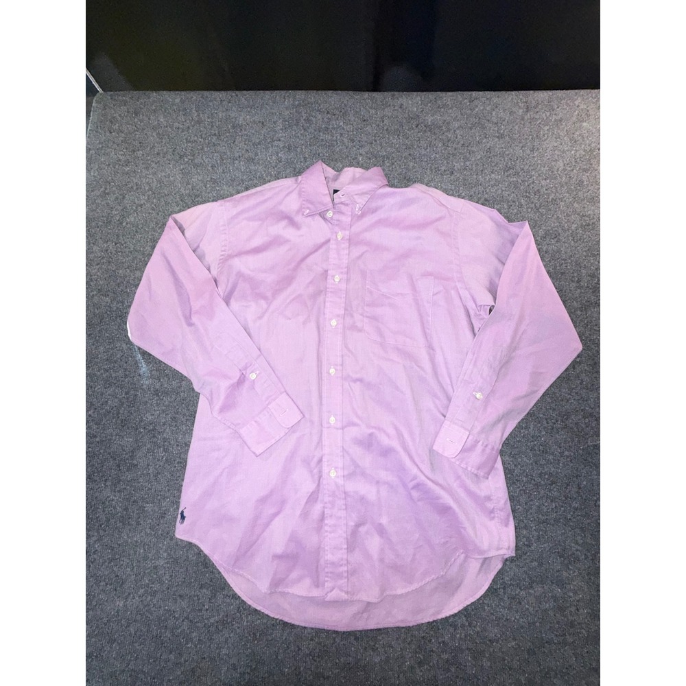 Polo Ralph Lauren Blake Mens XL Purple Cotton Oxford Button Down Shirt LS